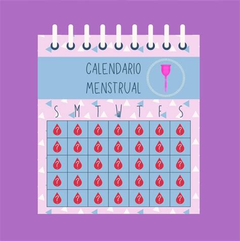 calendario de menstruación